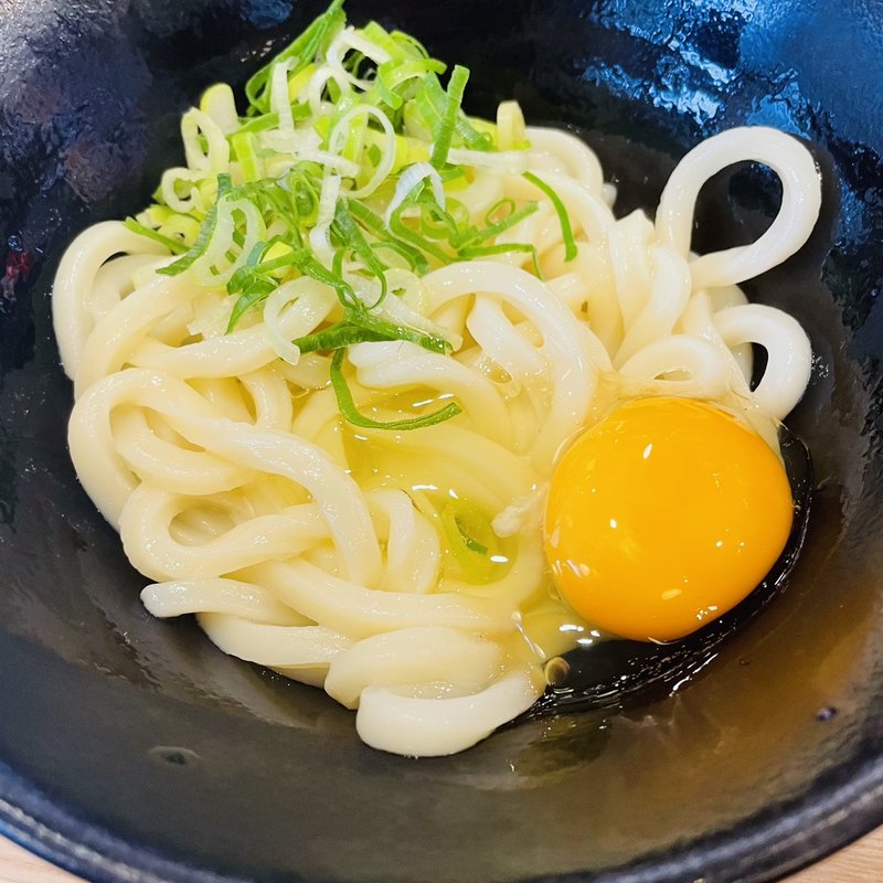 釜玉うどん(うどん伝次)