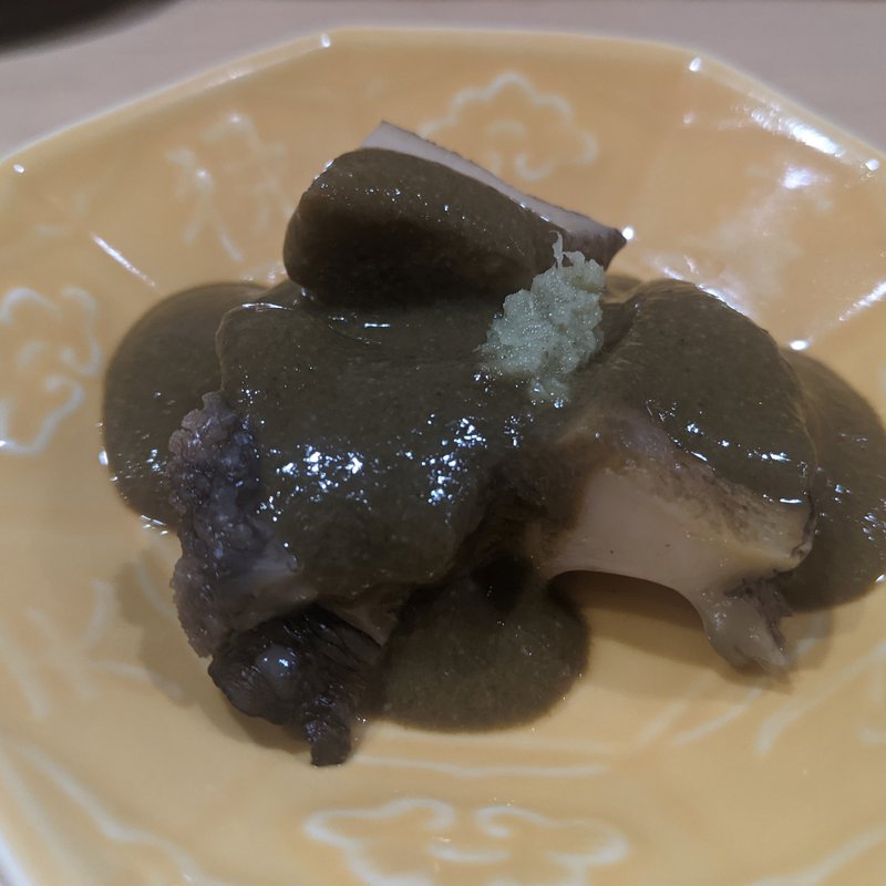 蒸しアワビ(鮨まつ本)