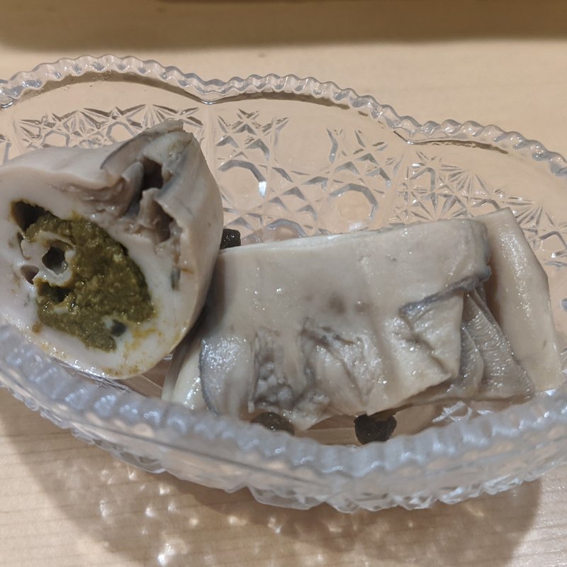 牡蠣の有馬煮(鮨まつ本)