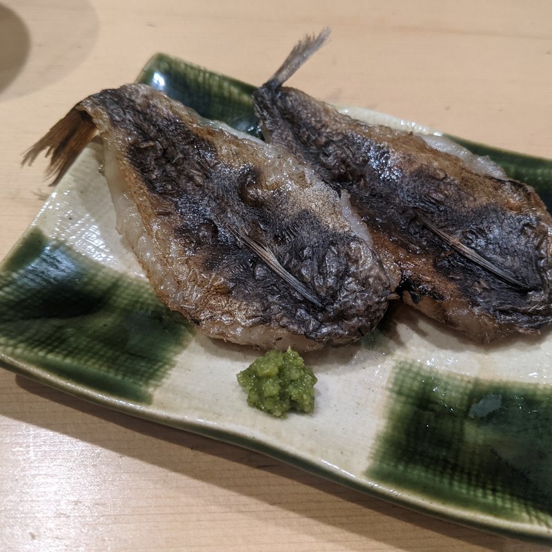 メヒカリ一夜干し(鮨まつ本)