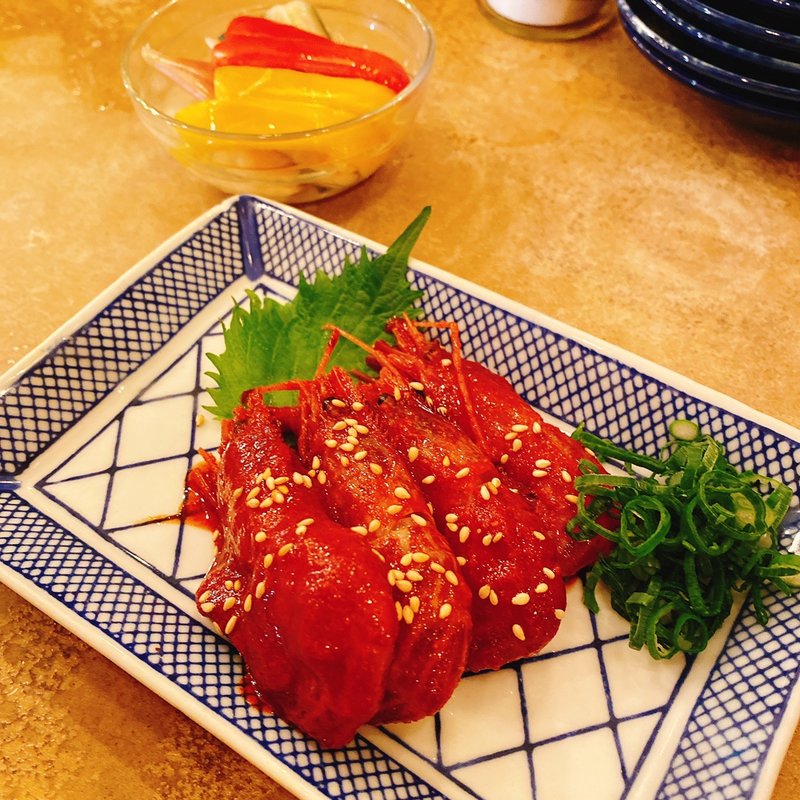 甘エビのチャンジャ(ニューヨック中野)