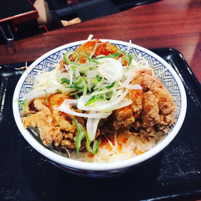 油淋鶏から揚げ丼(吉野家 秋葉原店)