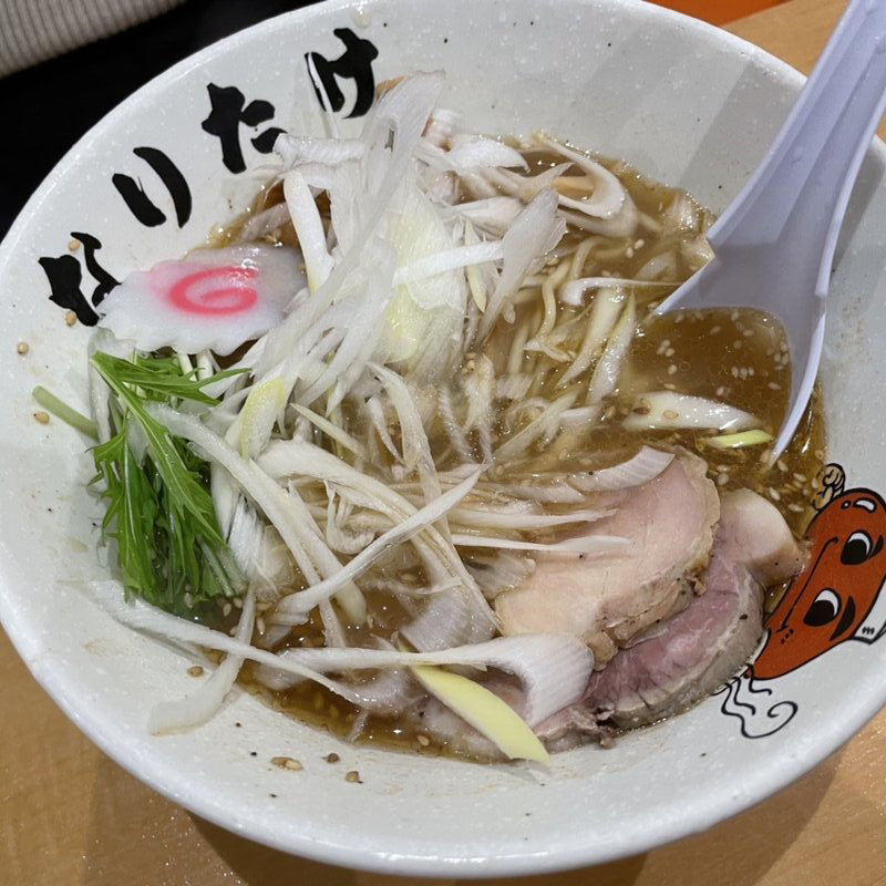 魚だし醤油らーめん(こってりらーめんなりたけ 幕張店)