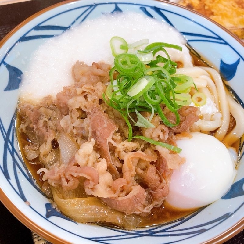 牛とろ玉うどん(丸亀製麺 イオンモール広島祇園店 )