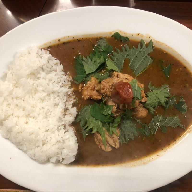 梅しそチキンカレー(辛檄屋)