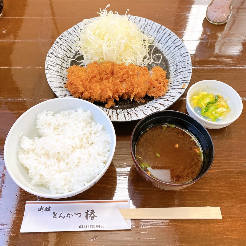 ロースカツ定食(とんかつ 椿)