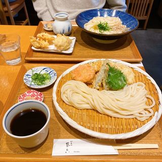 野菜天ざるうどん(切麦や甚六)