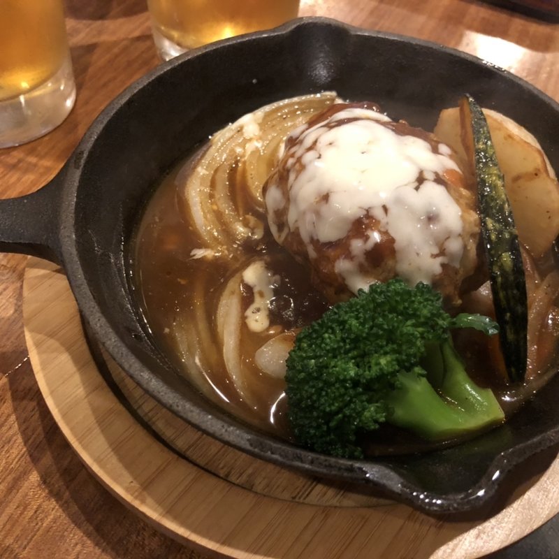 蔵尾ポークのハンバーグ(囲炉裏料理わ )