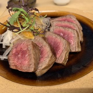 島根和牛のステーキ 自家製ステーキソース(ツバメヤ )