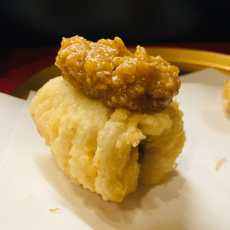 志布志産鱧の天麩羅(天麩羅からり)