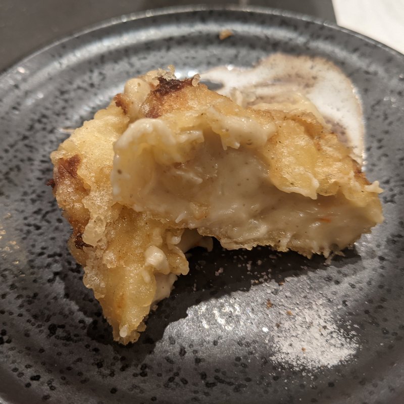 蟹味噌クリーム天ぷら(寿司さいしょ)