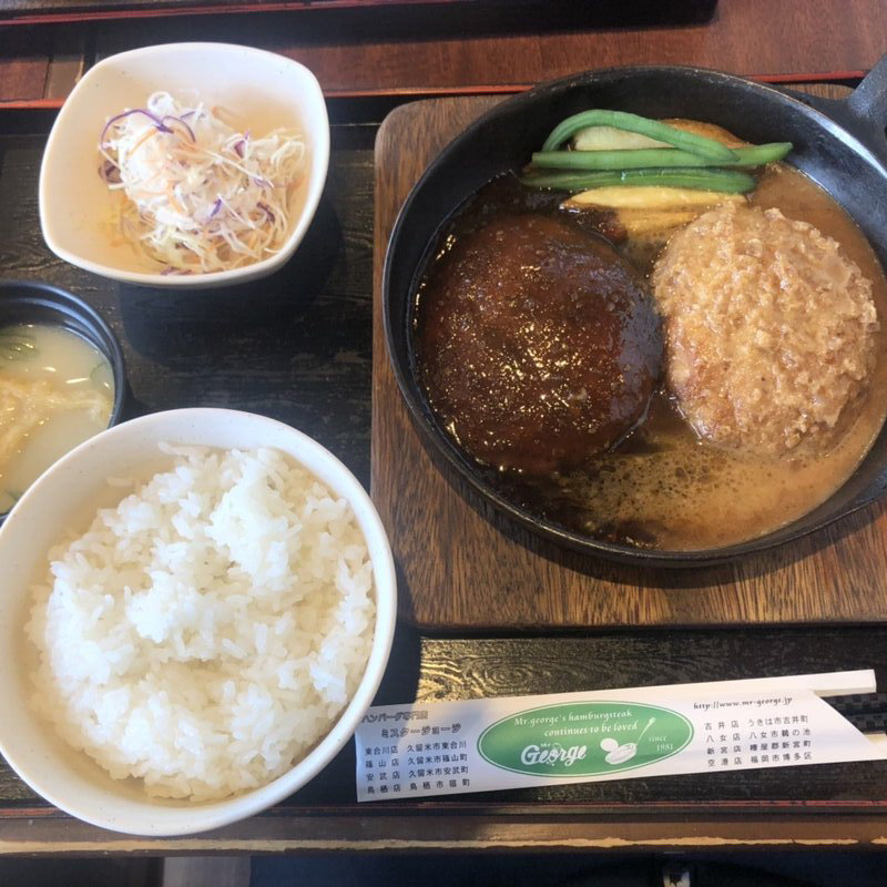ダブルハンバーグ(ミスタージョージ 鳥栖店 )