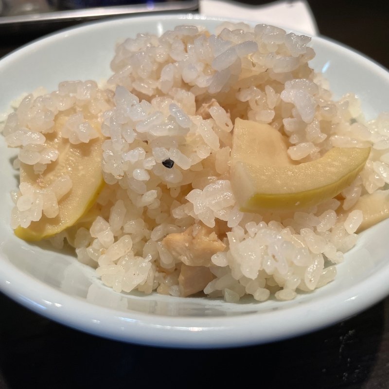 朝採り筍のまぜごはん(柳麺まる重)