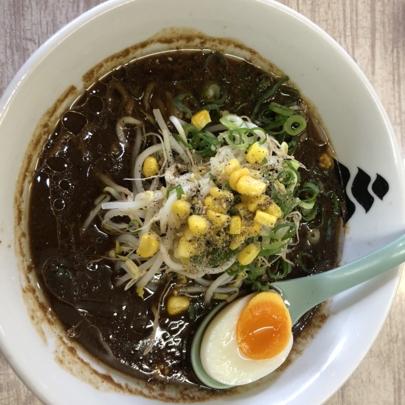 黒味噌らーめん(三平らーめん 照国本店 （さんぺいらーめん）)