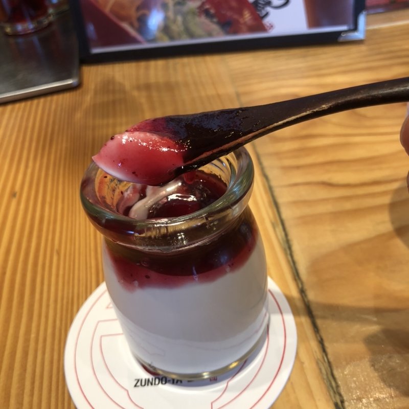 杏仁豆腐(ラー麺ずんどう屋 松原天美我堂)