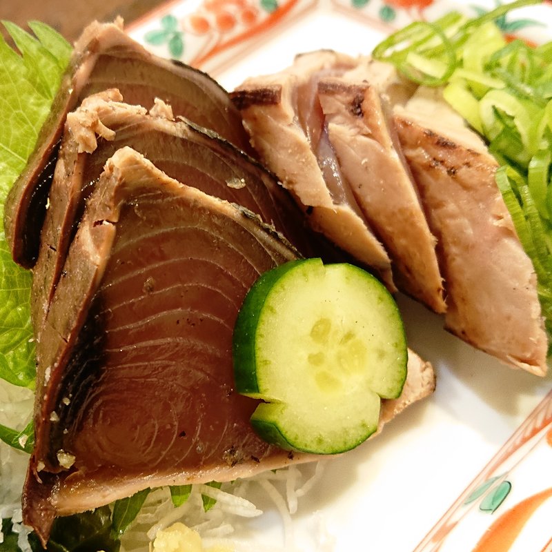 カツオのたたき(まぐろ料理 まんや)