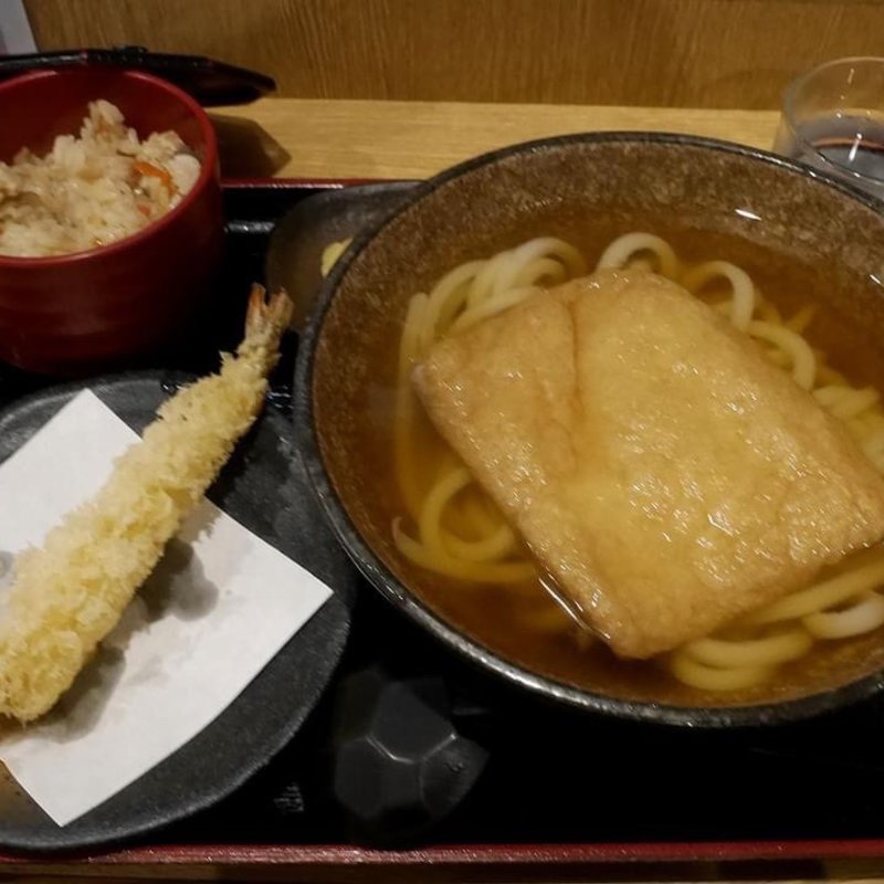 えび天きつね定食(自家製うどん 和匠（わしょう）)