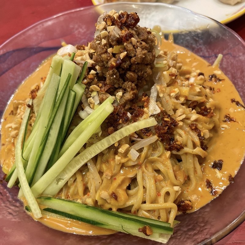 胡麻どろ冷し担担麺 餃子セット(大阪王将 御徒町駅前店)