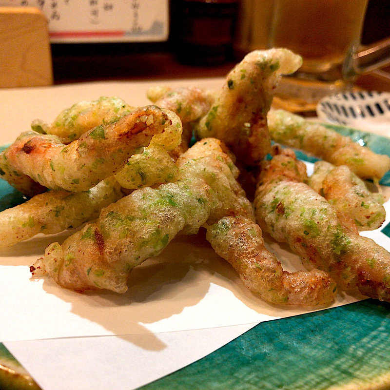 ゲソ天(蕎と旬 さがゑもん)