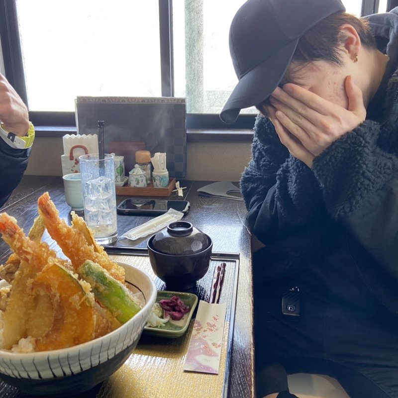 ジャンボ天丼(旬彩茶屋夢花 )