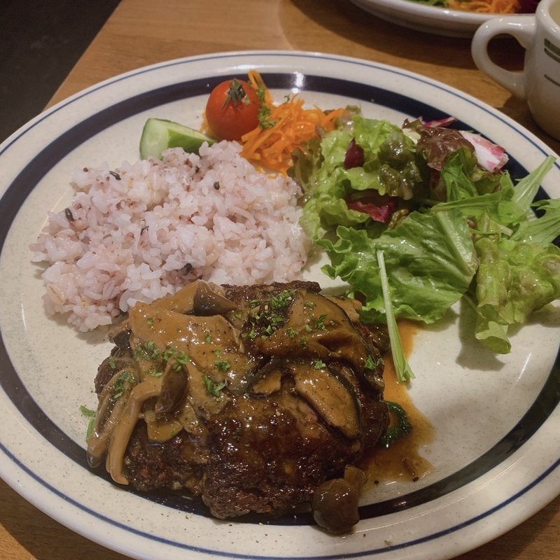 つなぎ無し男気ハンバーグ(nakameguro SLOW TABLE)