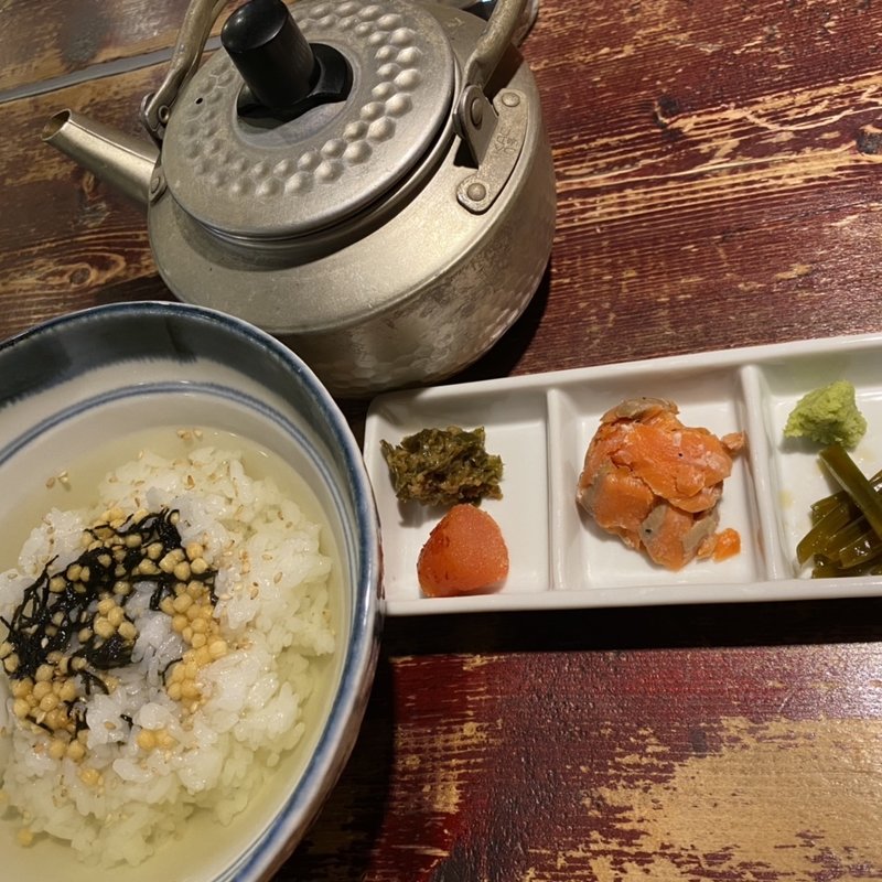 おやじのピリ辛お茶漬け(炭おやじ)