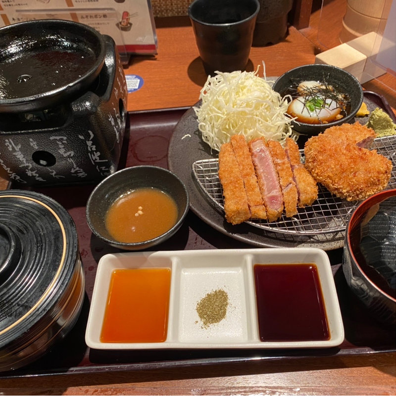 牛リブロースカツメンチカツ京玉膳(牛カツ京都勝牛 吉祥寺北口店)