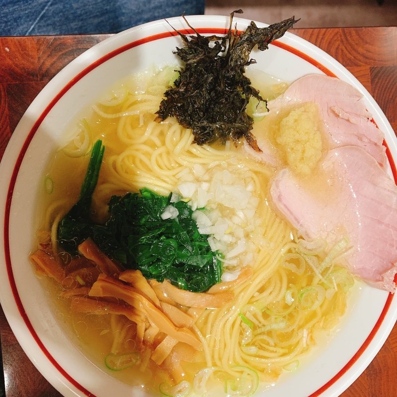 生姜塩らぁ麺(生姜醤油専門 我武者羅 代々木店)