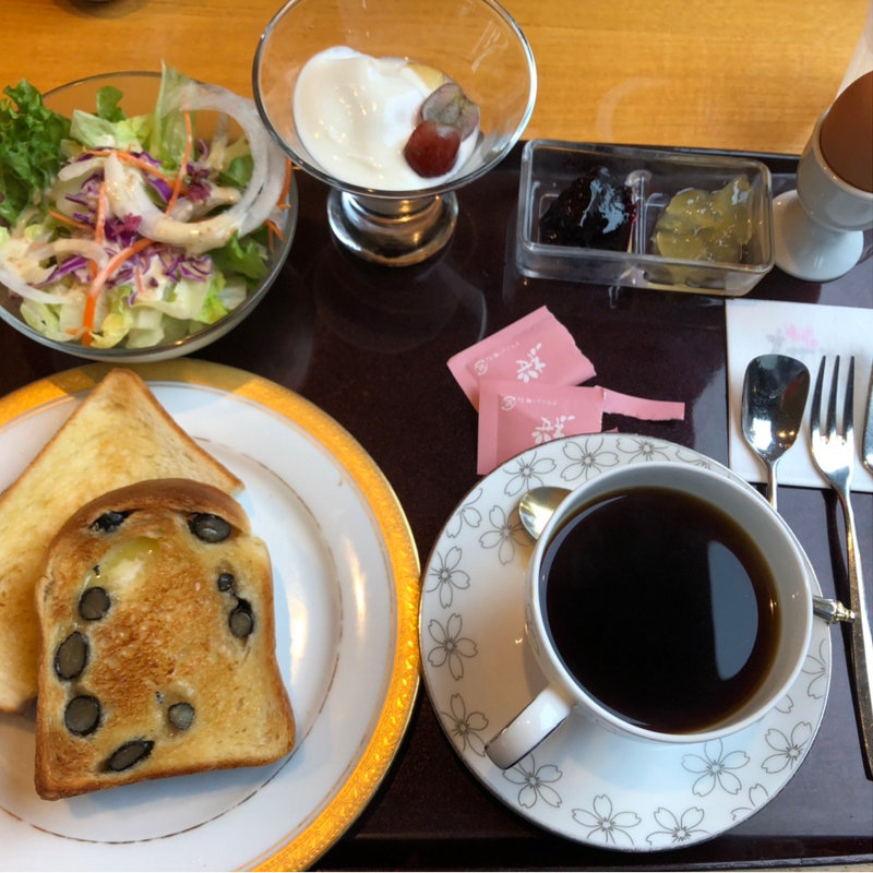 トーストモーニングセット(桜珈琲 美原店)