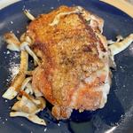 鶏モモパリパリ焼き(三角醉)