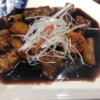黒酢の酢豚定食(小肥羊　豊洲店)