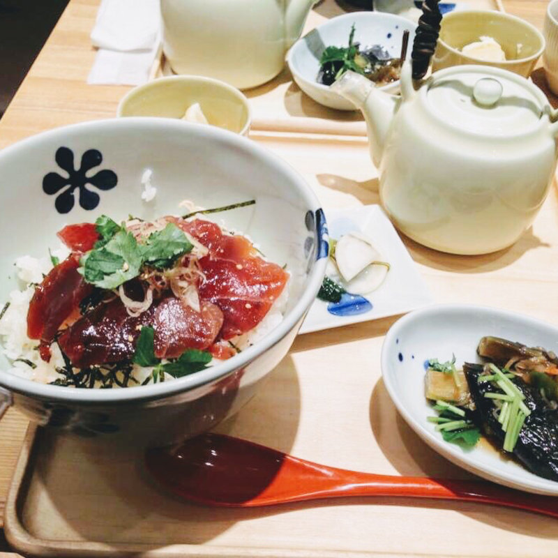 漬け鮪の漁師風だし茶漬け(だし茶漬け えん 有楽町イトシア店)