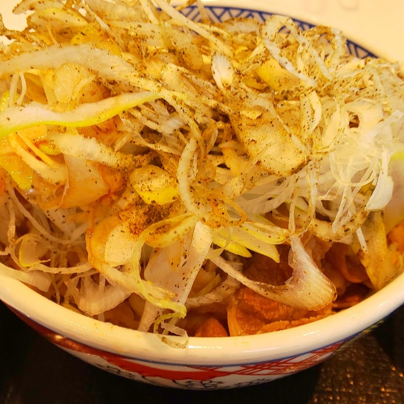 ねぎ山椒牛丼(吉野家 津島金柳店)
