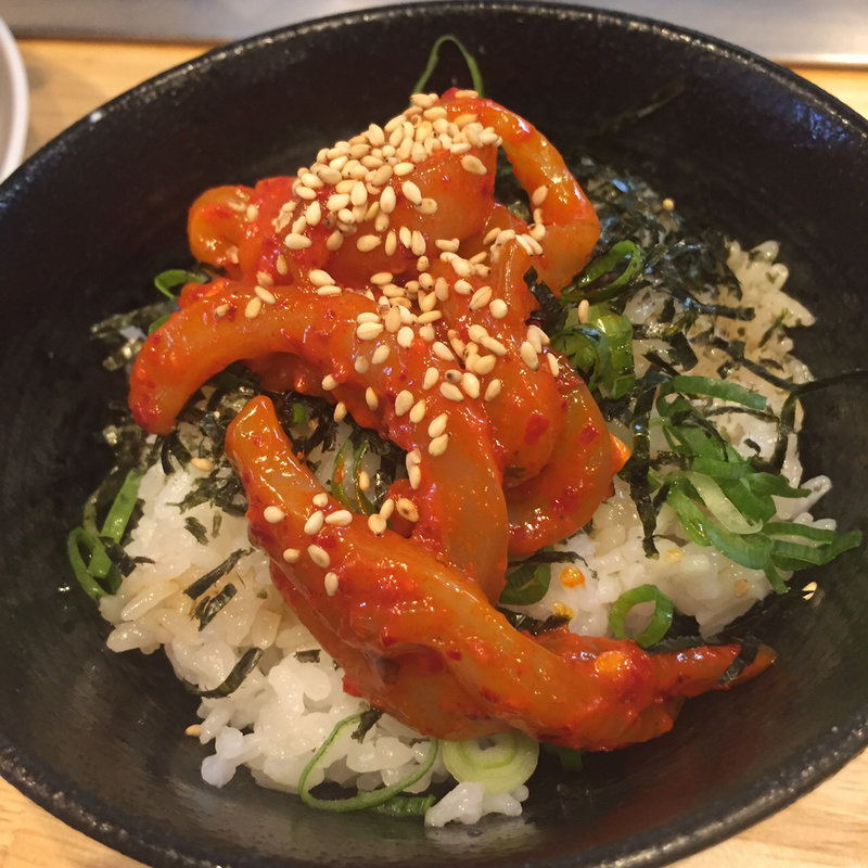 いかキムチ丼(金太郎らーめん)