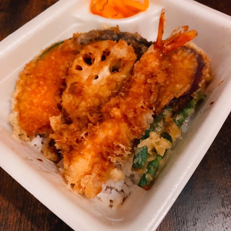 海老野菜天丼弁当(天丼てんや 京急蒲田駅店)