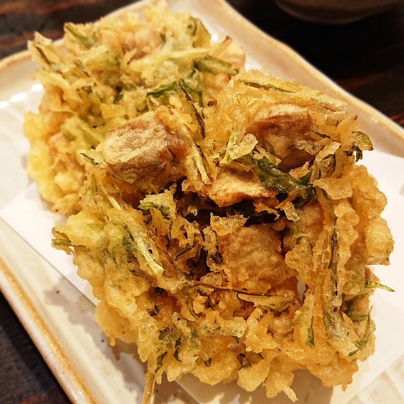 まぐろのかき揚げ(まぐろ料理 まんや)