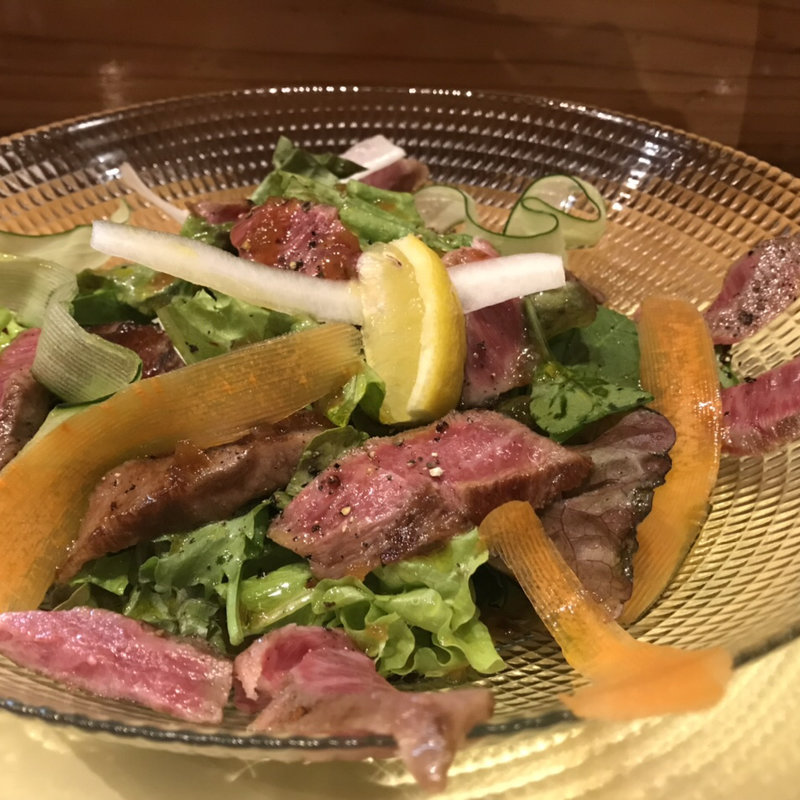 A4ひたち牛みすじステーキサラダ(たるっぺ )