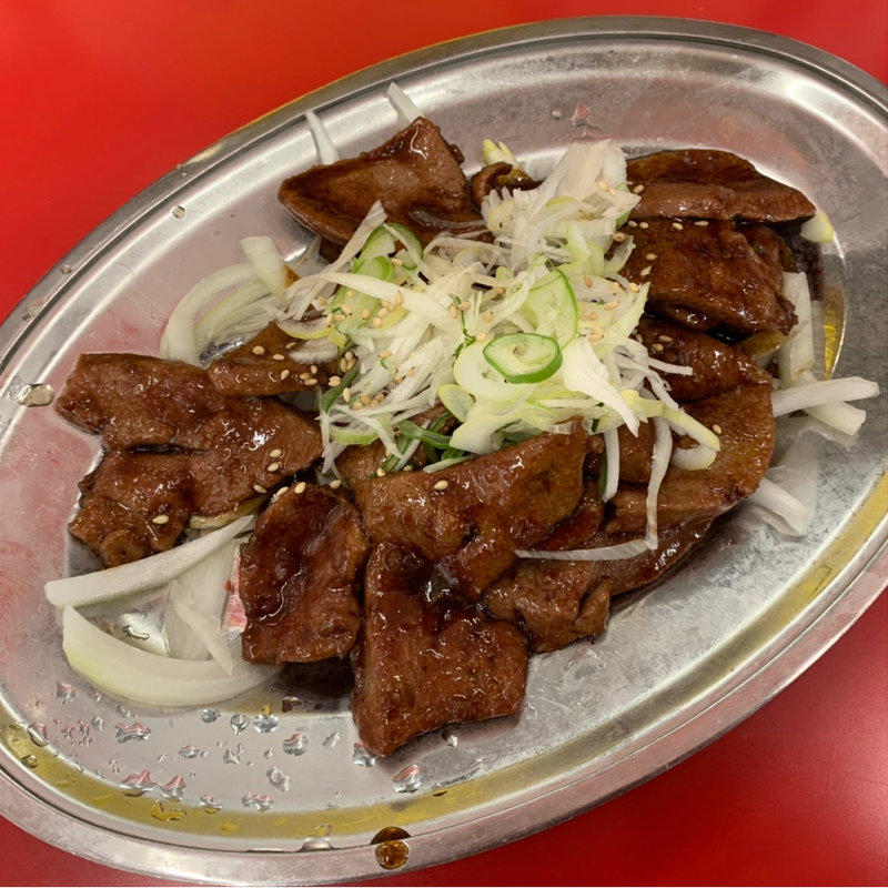 おつまみ純レバー(ラーメンスタンド　とん平食堂)