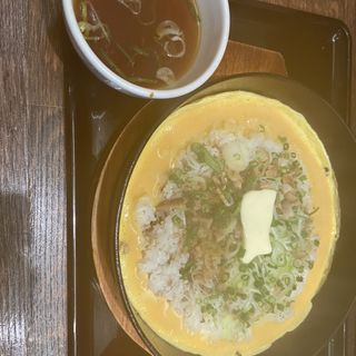 鉄板イタめし（醤油バター味）(らあめん花月嵐 荻窪西口店)