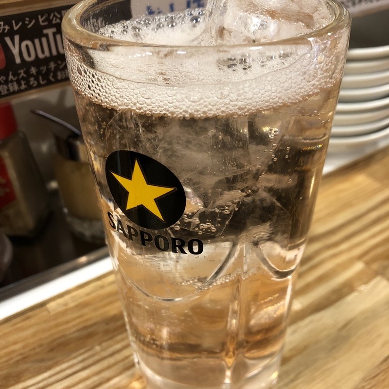 しそハイ(博多ラーメン でぶちゃん 高田馬場本店)