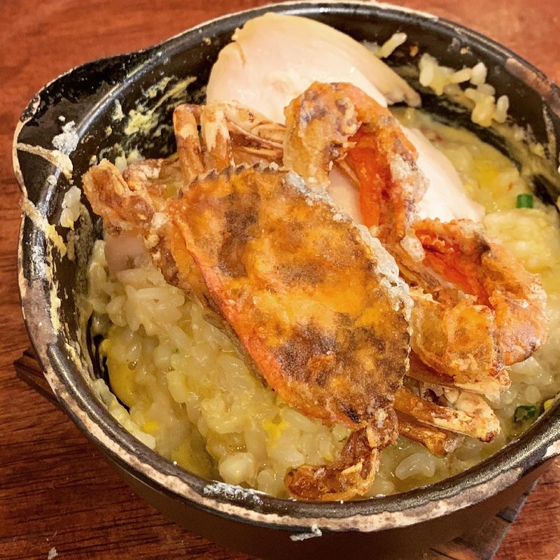 限定　紅ズワイガニリゾット(海老丸らーめん)