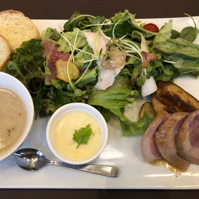 ランチプレート　鴨肉の低温調理グリル(ブラッスリー・エディブル)