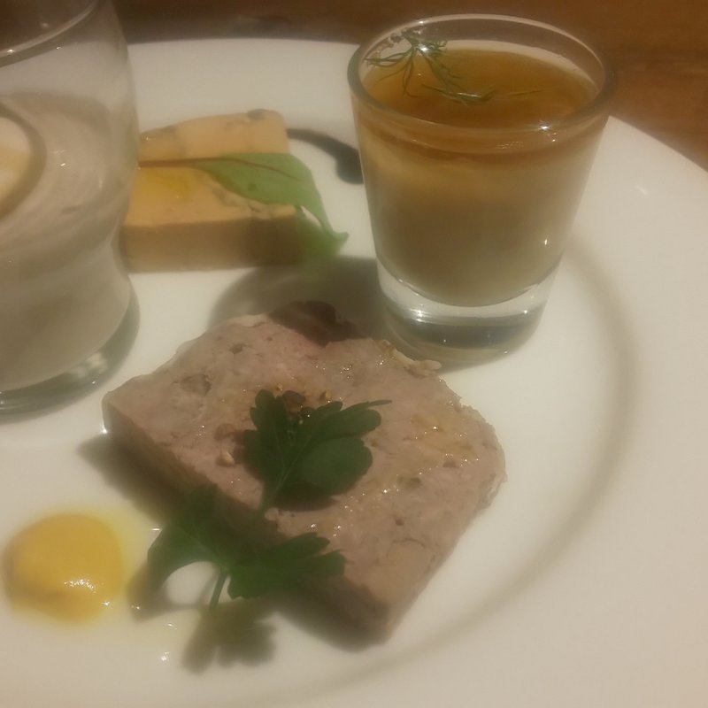 本日のお通し、前菜(アルト)