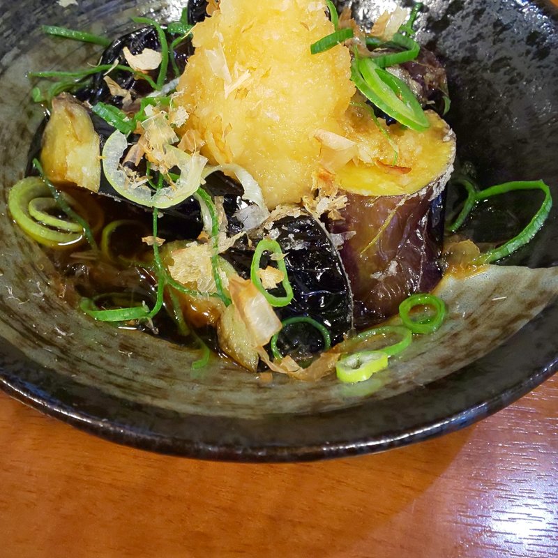 揚げ茄子 おろしポン酢(鉄板ダイニング 月とひまわり)