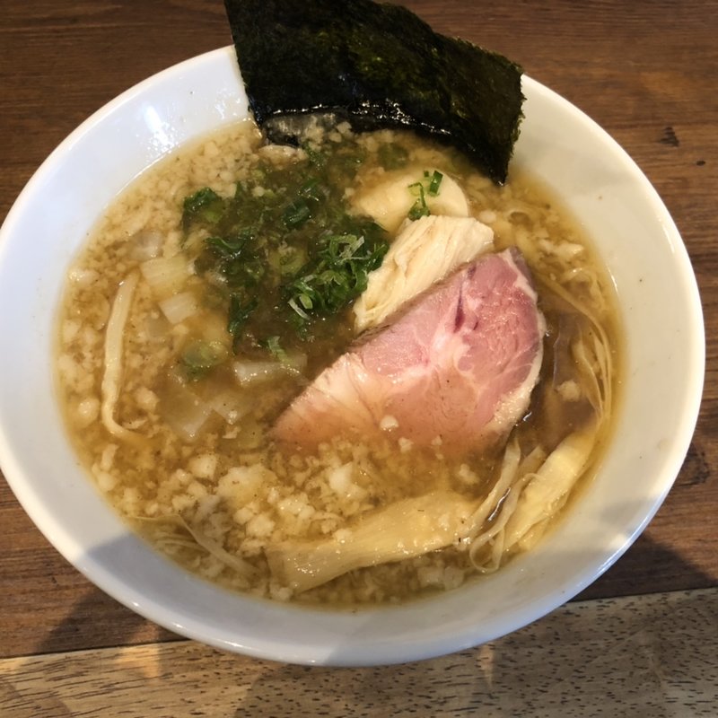 鶏と魚介の背脂醤油そば(天極製作所 )