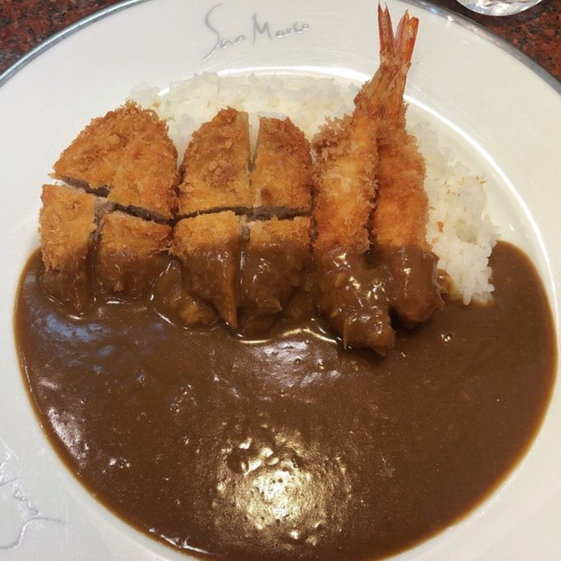ヘレカツエビフライカレー(サンマルコ 東大阪近鉄店 )