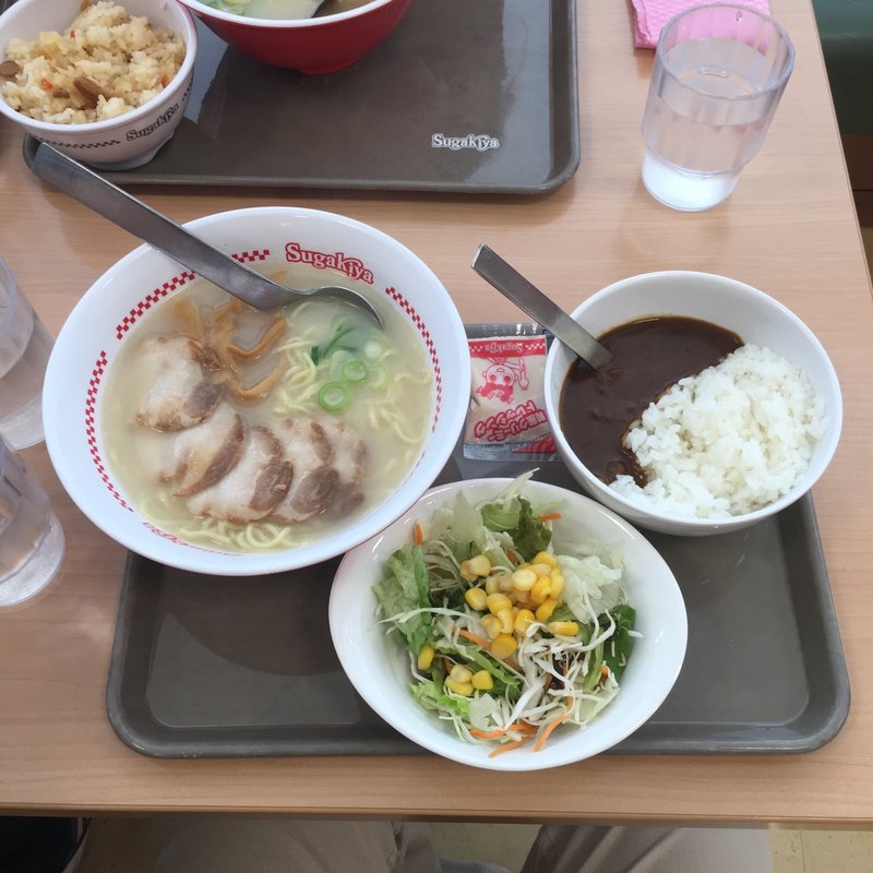 肉入ラーメン＆ビーフカレー･サラダセット(スガキヤ 志段味バロー店 )