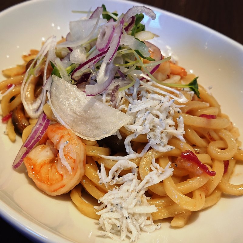 海老と国産しらすのさっぱりヌードル(高倉町珈琲みなみ野店)