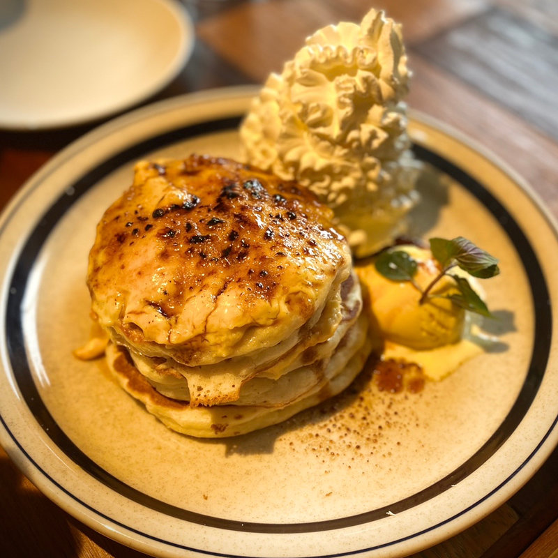 クレームブリュレ パンケーキ(コナズ珈琲 小平)