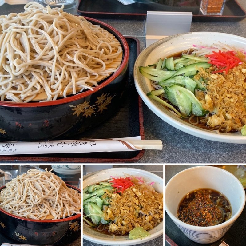 もり大盛&冷やしたぬきそば(寿々㐂)